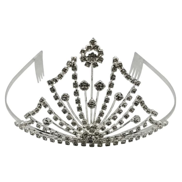 Sparkling Rhinestone Pageant Tiara | Crystal Bridal & Prom Crown